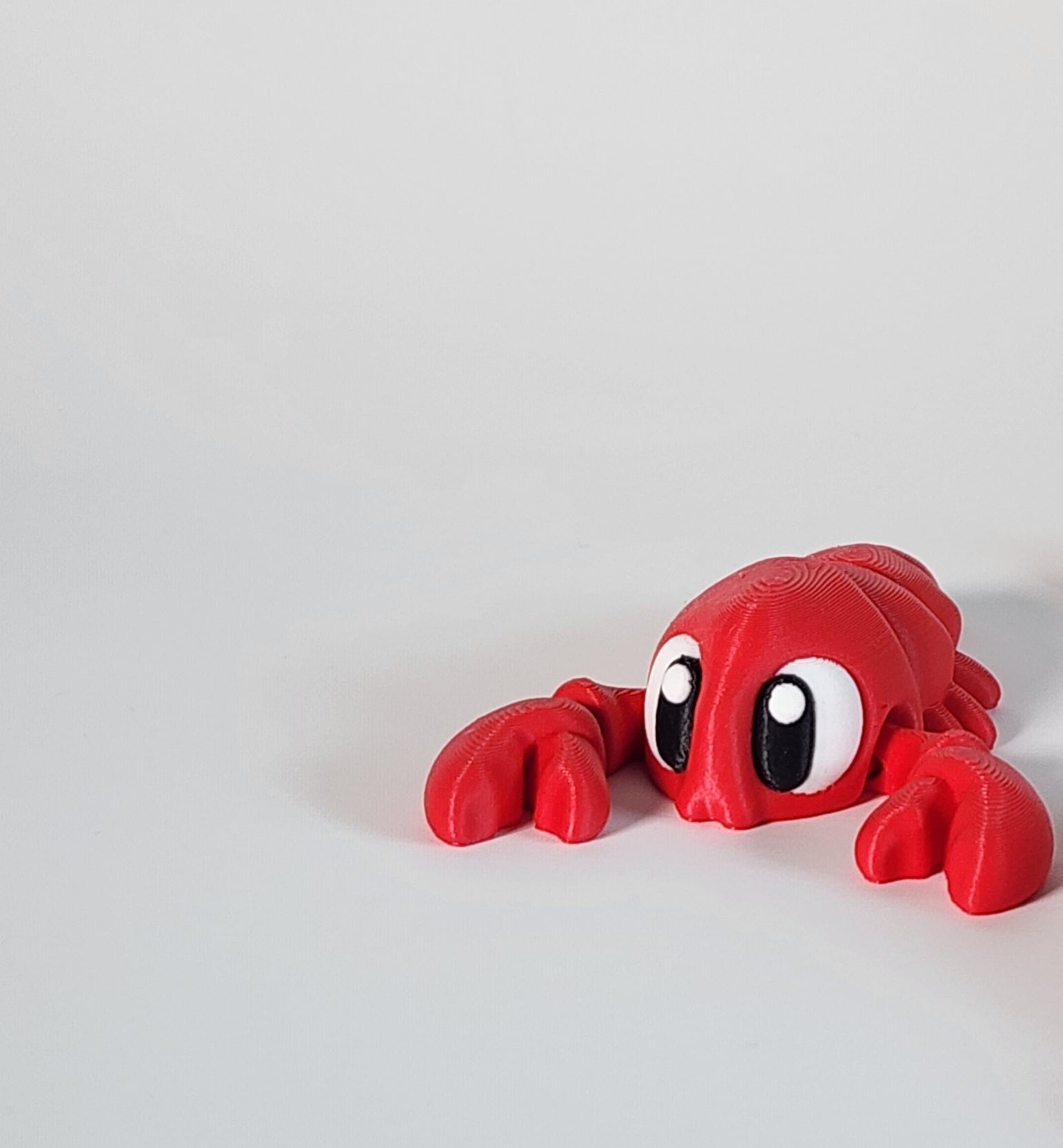 3D Printed Red Lobster Fidget Toy: Articulated Desk Pet