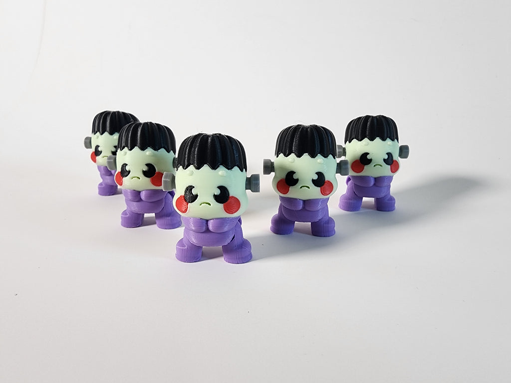 Kawaii Frankenstein Figurine – Handmade Spooky Halloween Decor