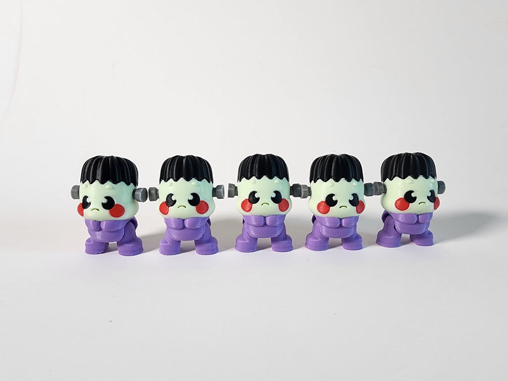 Kawaii Frankenstein Figurine – Handmade Spooky Halloween Decor
