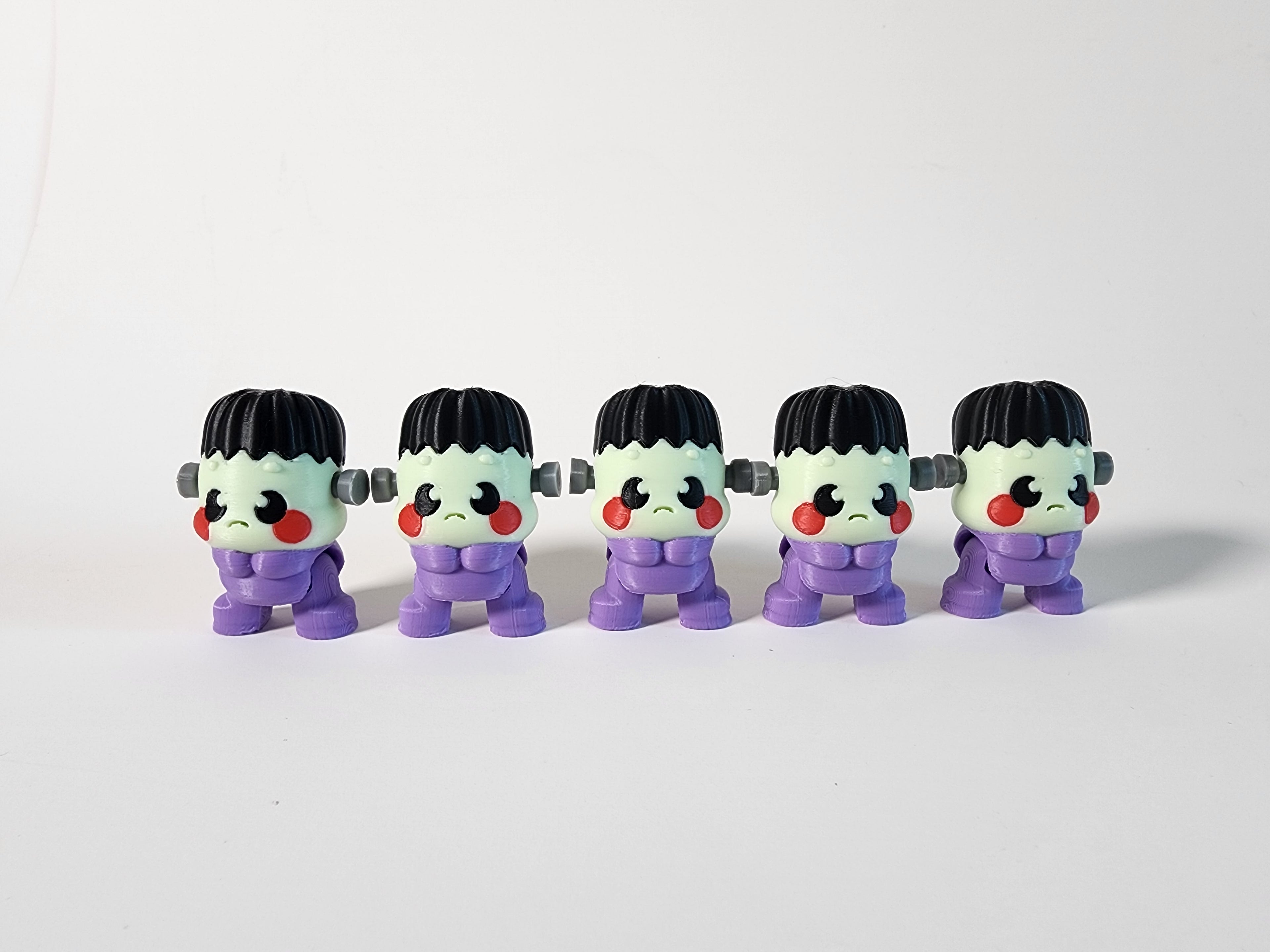 Kawaii Frankenstein Figurine – Handmade Spooky Halloween Decor