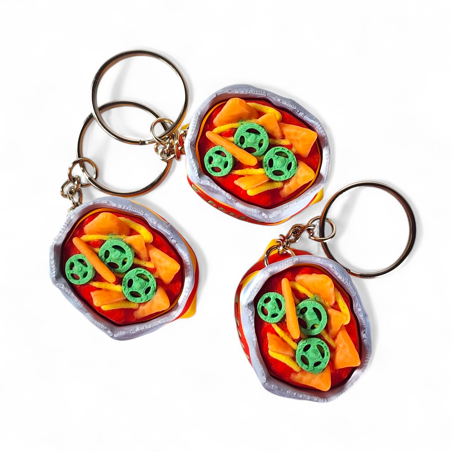 Chili Chips Bag Clicker Keychain | Mini Food Fidget Toy | Sensory Keychain | Cute Miniature Snack Toy | Neurodivergent Friendly Gift