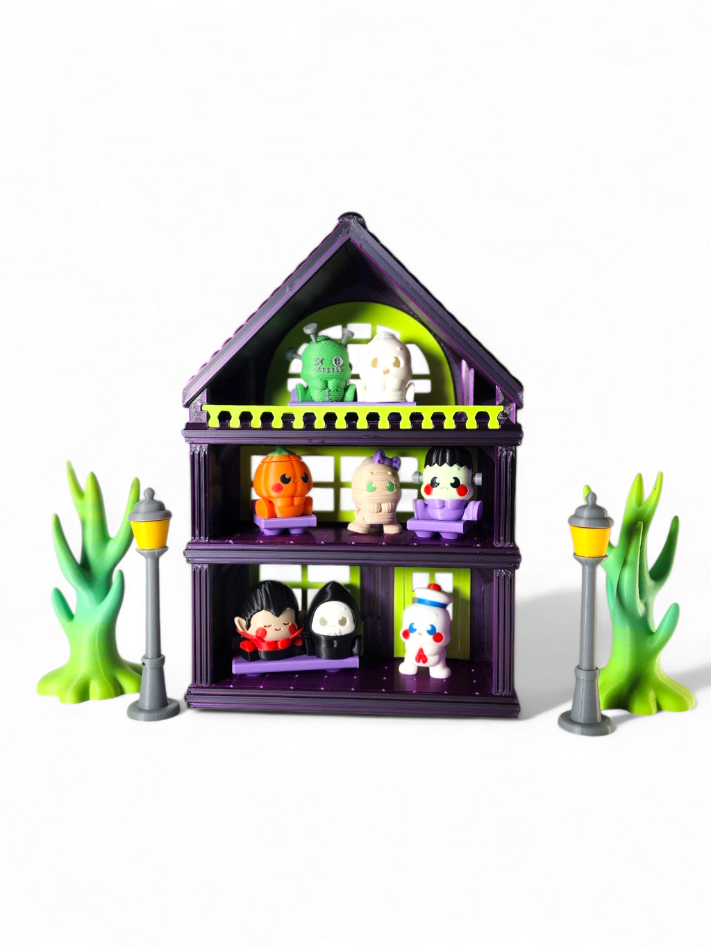 3D Printed Spooksy House: Halloween Mini Fidget Toy Set