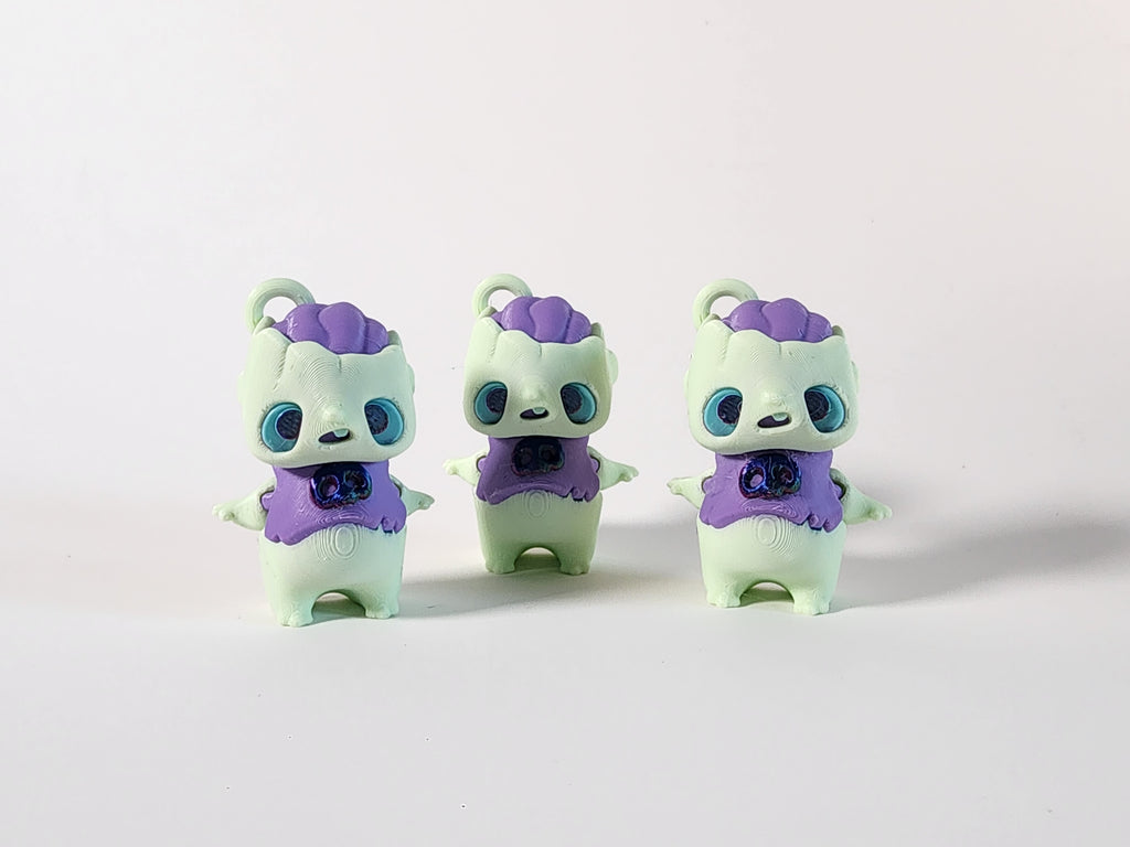 3D Printed Zombie Pixie Keychain – Kawaii Creepy Figurine