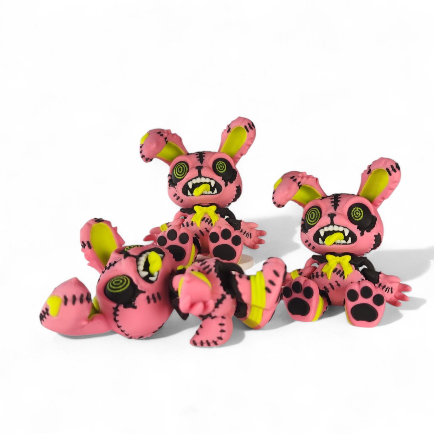 Zombunny Fidget Toy – Toxic Taffy - Articulated Bunny, Cute Creepy Desk Toy, Sensory Figure, Neurodivergent-Friendly, Halloween Collectible