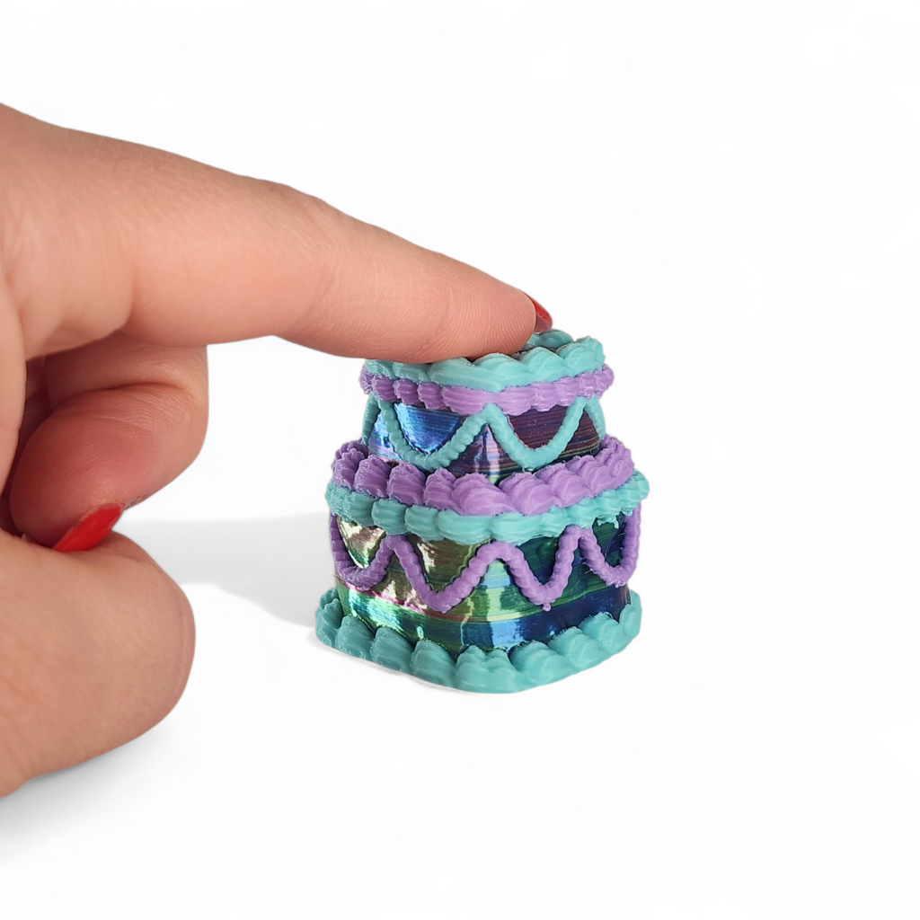 Mystic Cake Clicker Fidget Toy – Shimmer Mermaid Sensory Clicker, Anxiety Relief, Neurodivergent-Friendly Desk Toy