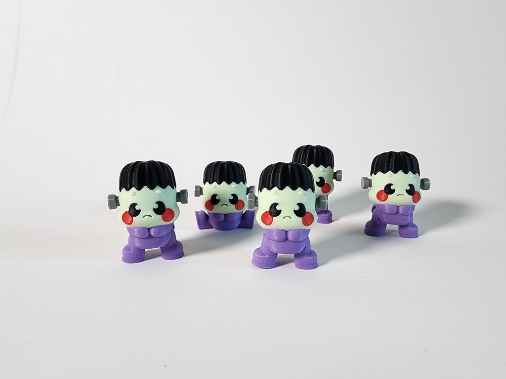 Kawaii Frankenstein Figurine – Handmade Spooky Halloween Decor