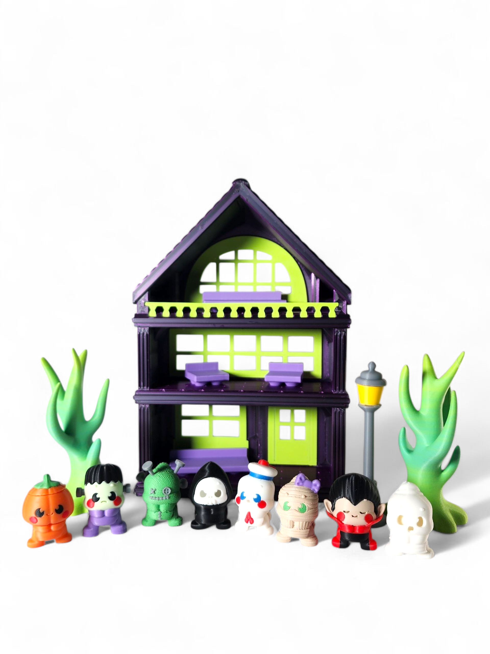 3D Printed Spooksy House: Halloween Mini Fidget Toy Set
