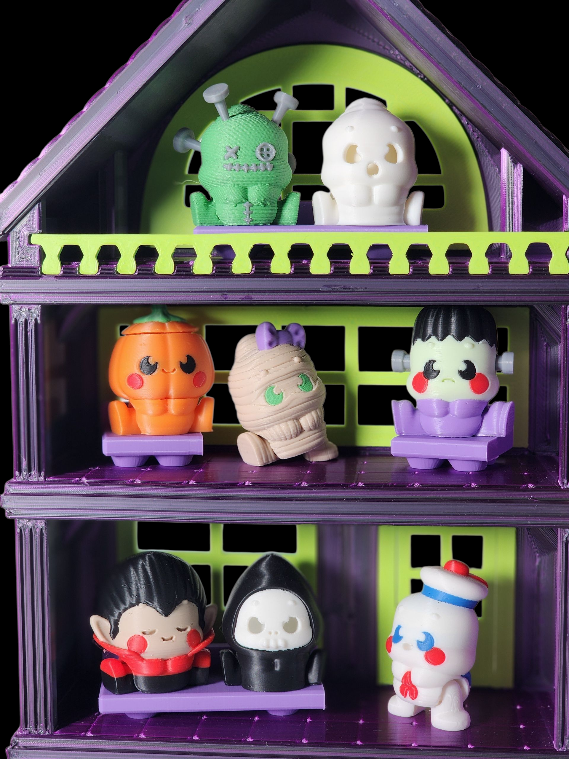 3D Printed Spooksy House: Halloween Mini Fidget Toy Set