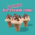 Sprinkles Ice Cream Cone Clicker Keychain – Cute Fidget Toy, Sensory Clicker for Anxiety Relief, Neurodivergent-Friendly, Kawaii Bag Charm