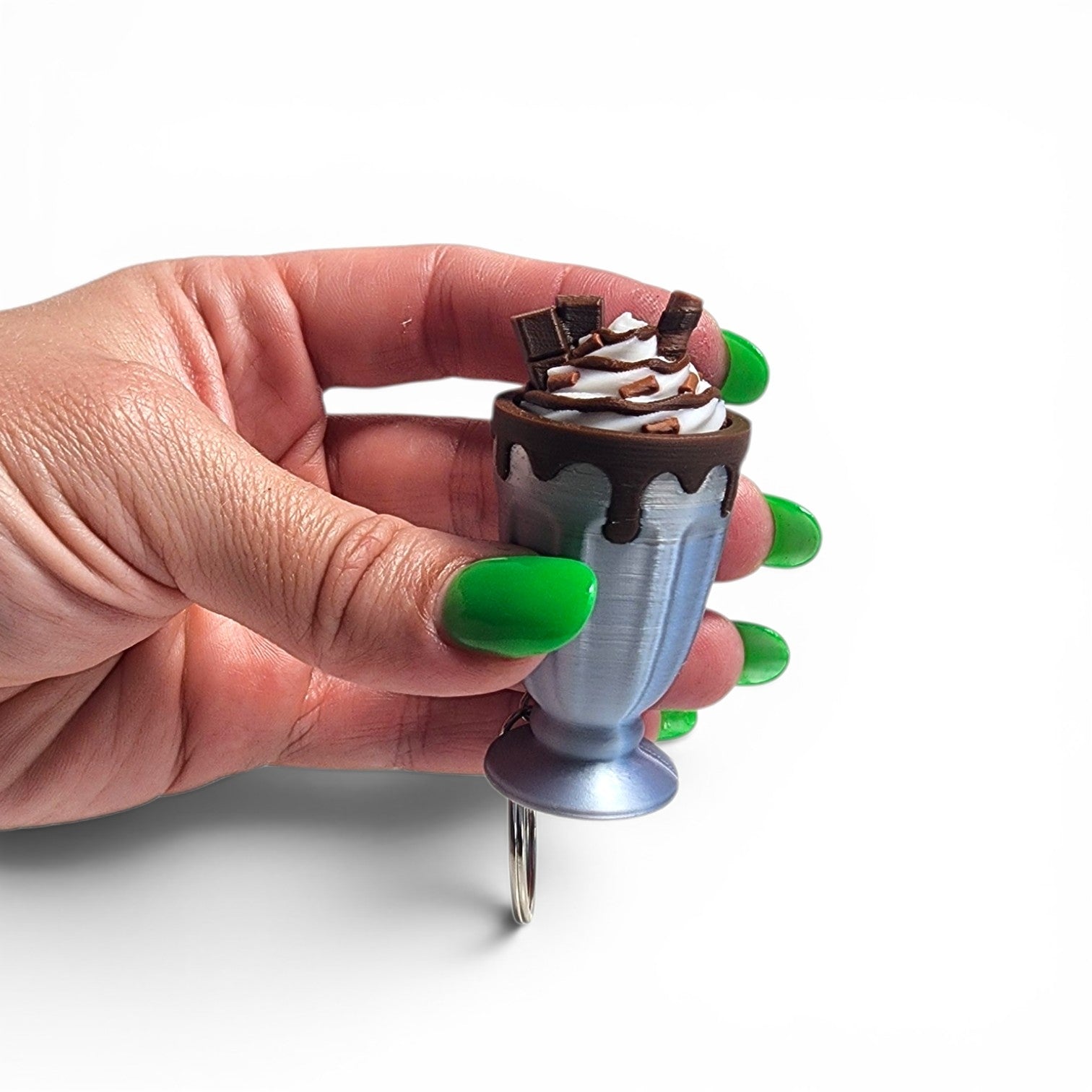 50's Diner Milkshake Clicker Keychain | Retro Fidget Toy | Cute Bag Charm | Sensory Keychain