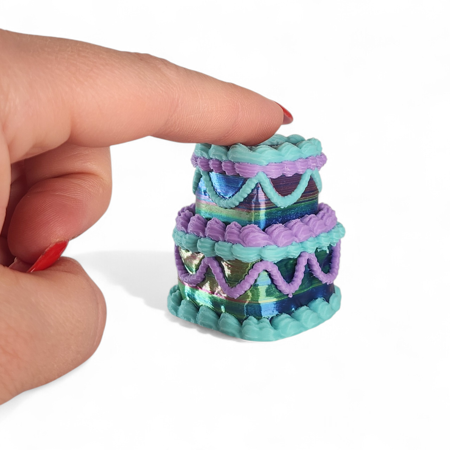 Mystic Cake Clicker Fidget Toy – Shimmer Mermaid Sensory Clicker, Anxiety Relief, Neurodivergent-Friendly Desk Toy