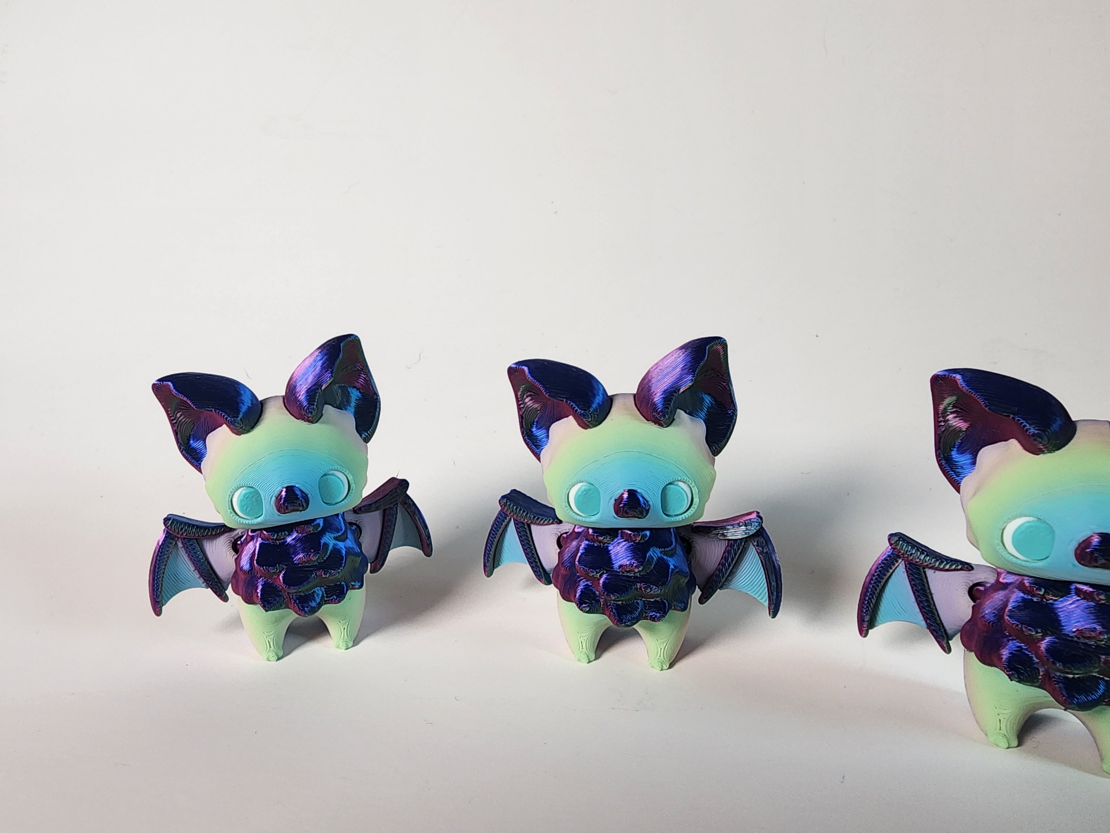 3D Printed Pixie Bat: Sensory Fidget Toy, Desk Decor