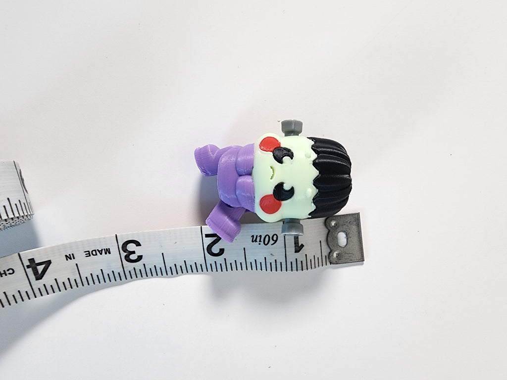 Kawaii Frankenstein Figurine – Handmade Spooky Halloween Decor