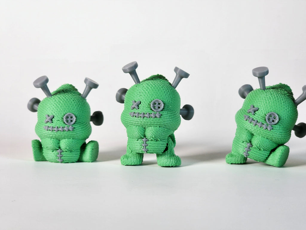 3D Printed Mini Voodoo Doll Fidget Toy: Gothic Halloween Decor