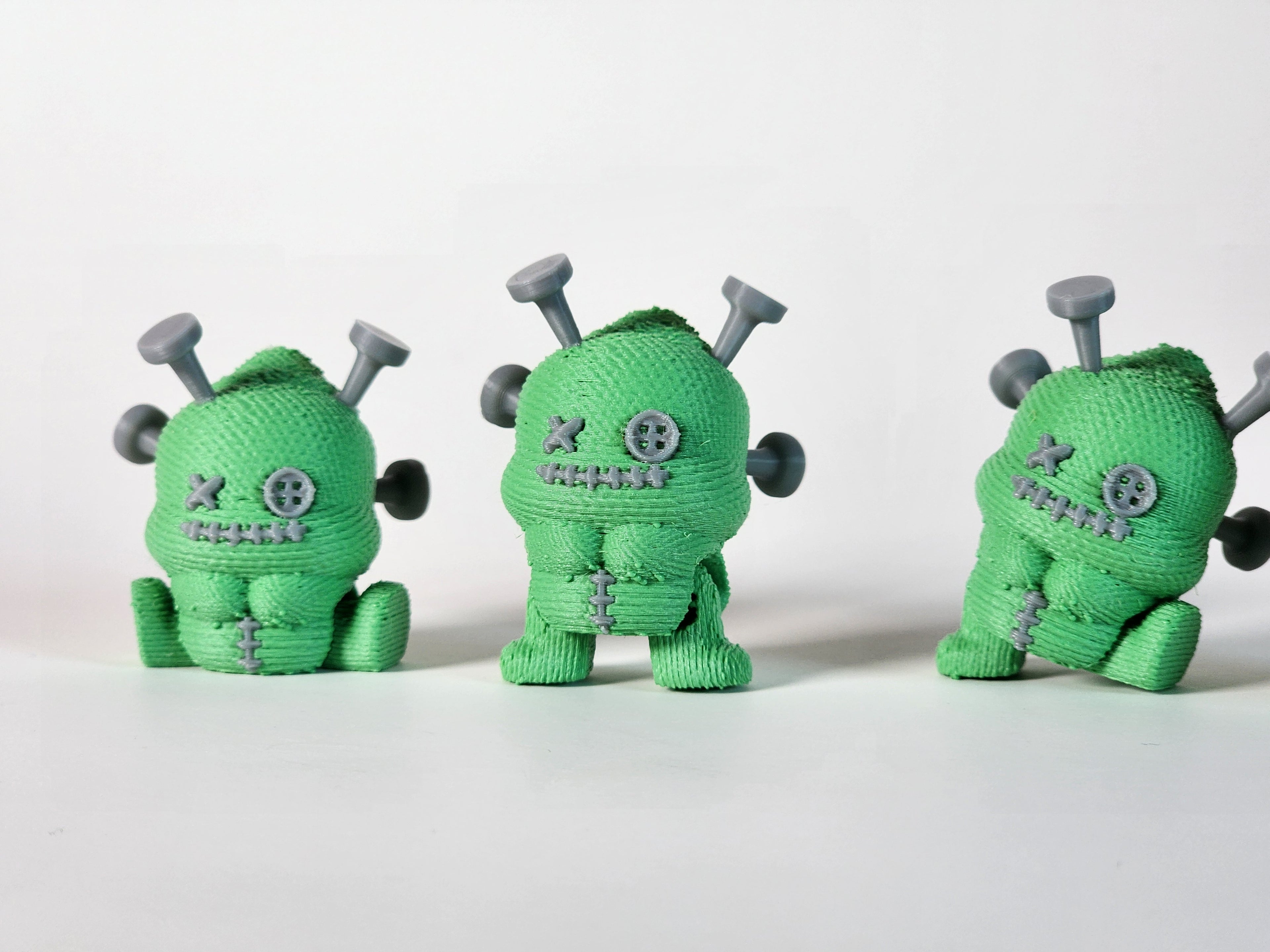3D Printed Mini Voodoo Doll Fidget Toy: Gothic Halloween Decor