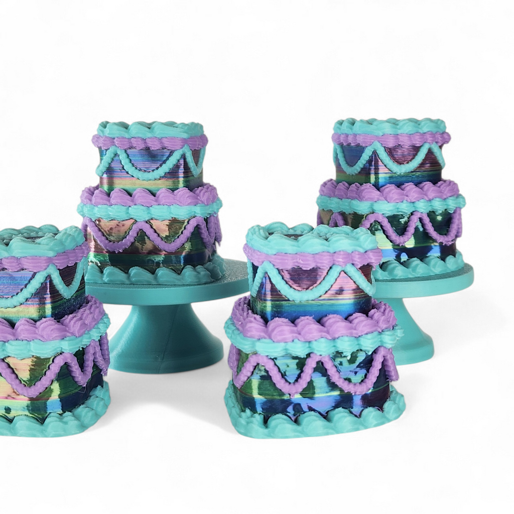 Mystic Cake Clicker Fidget Toy – Shimmer Mermaid Sensory Clicker, Anxiety Relief, Neurodivergent-Friendly Desk Toy
