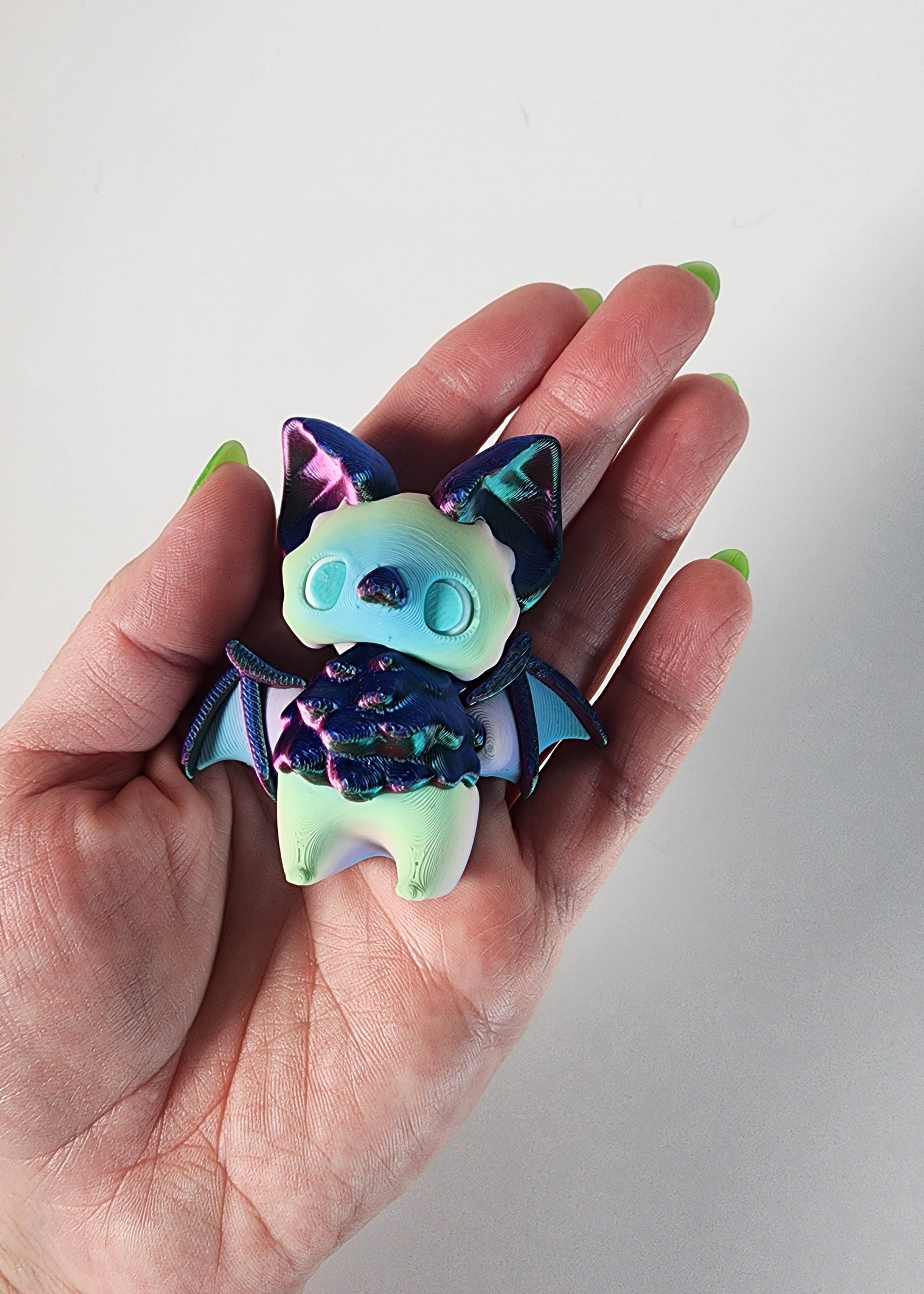 3D Printed Pixie Bat: Sensory Fidget Toy, Desk Decor