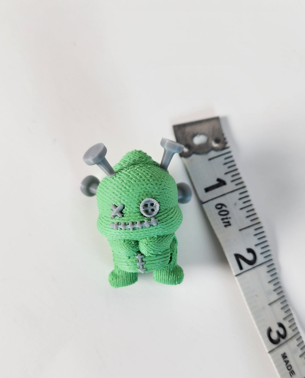 3D Printed Mini Voodoo Doll Fidget Toy: Gothic Halloween Decor
