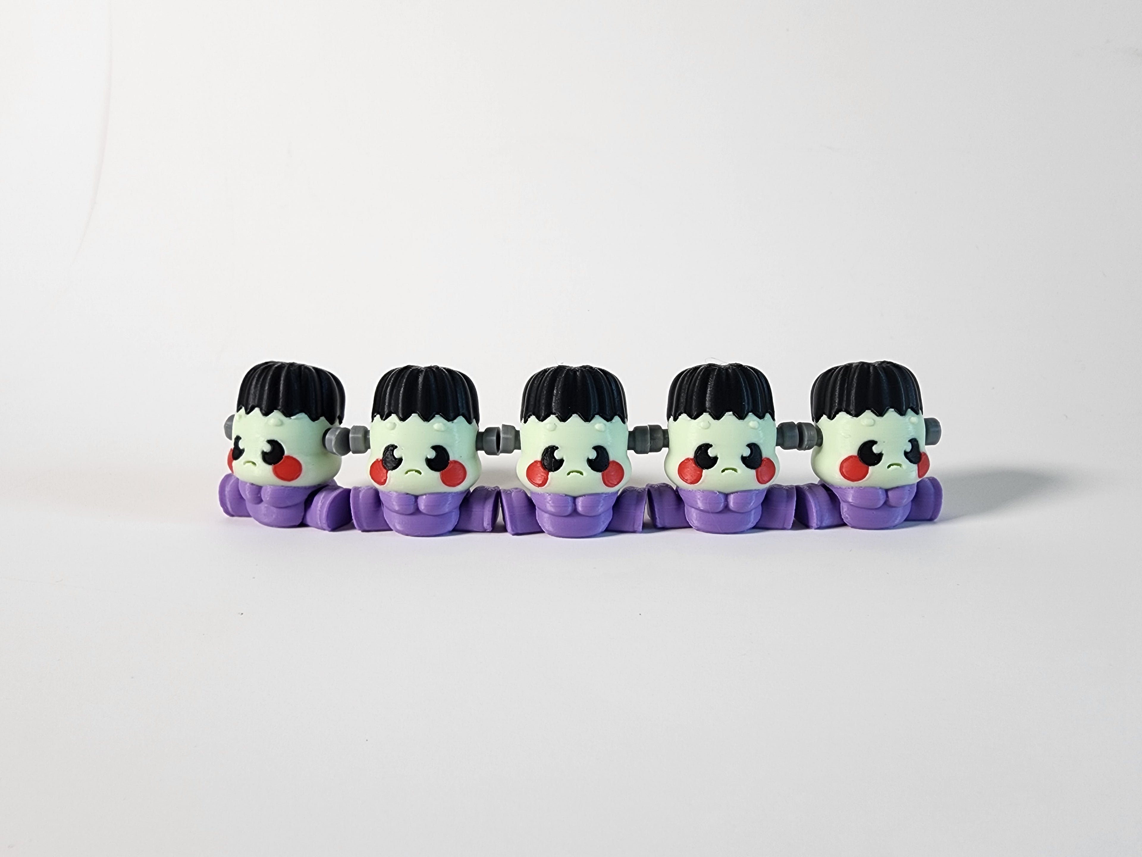 Kawaii Frankenstein Figurine – Handmade Spooky Halloween Decor