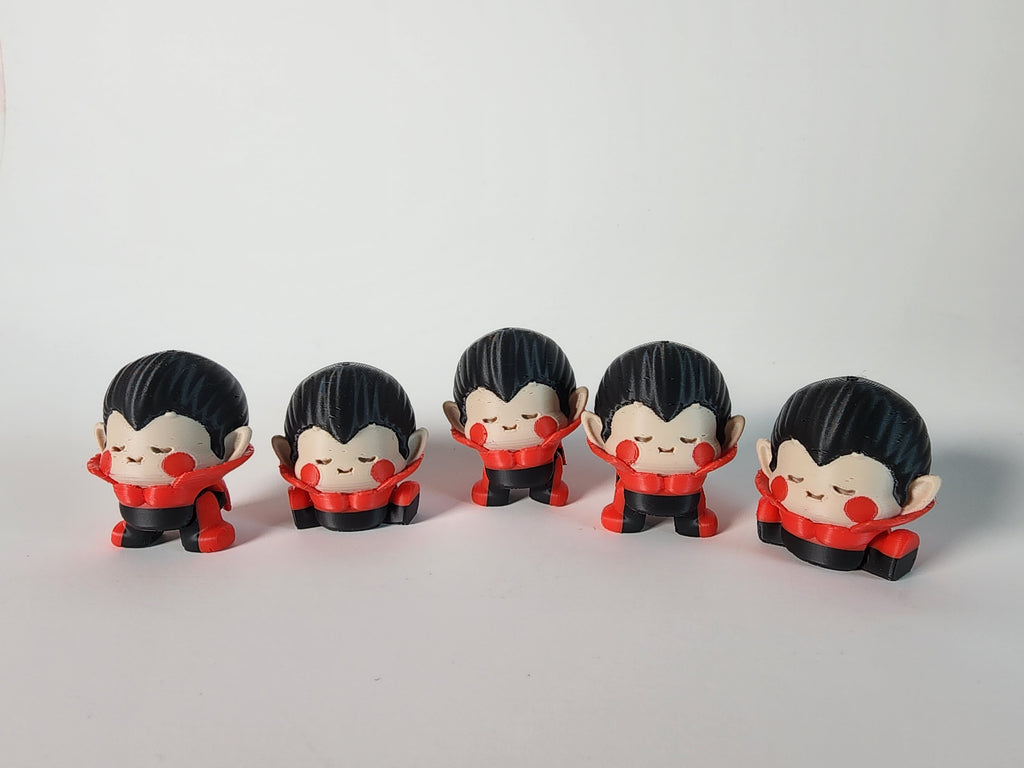 3D Printed Mini Dracula Fidget Toy - Gothic Halloween Desk Decor