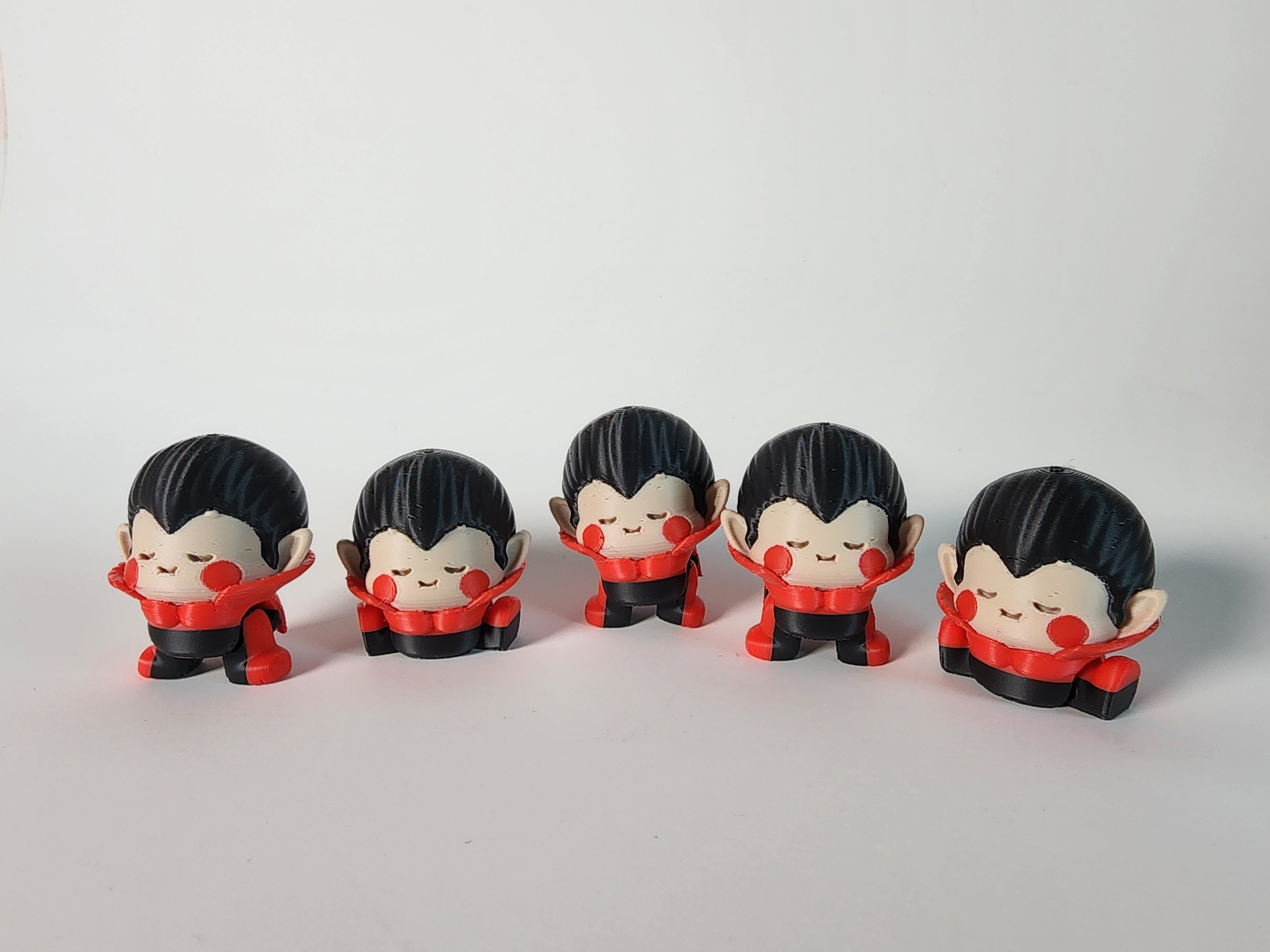 3D Printed Mini Dracula Fidget Toy - Gothic Halloween Desk Decor