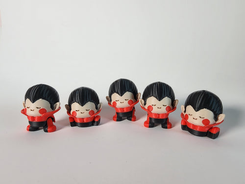 3D Printed Mini Dracula Fidget Toy - Gothic Halloween Desk Decor