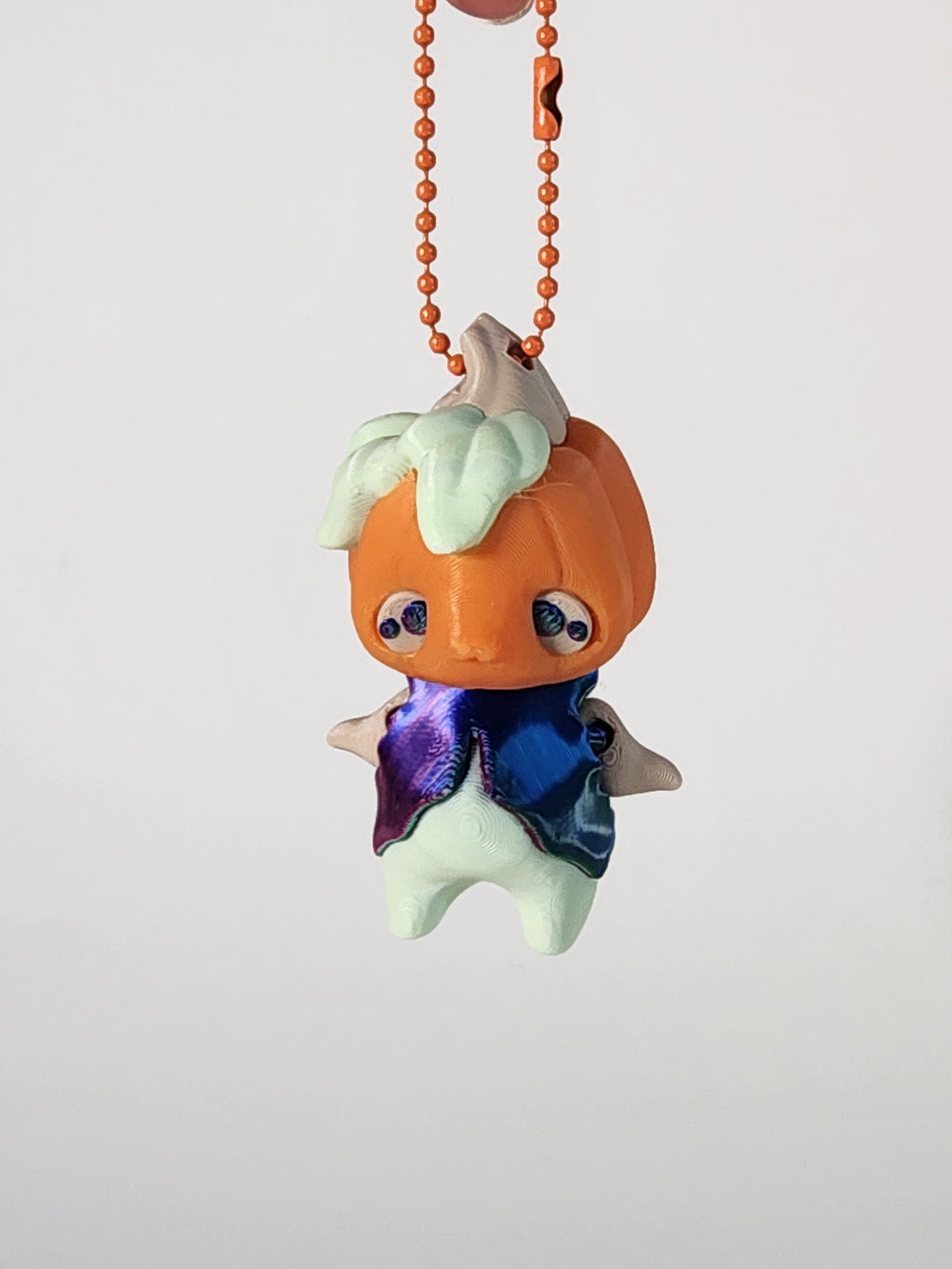 Pumpkin Pixie Fidget Keychain: Kawaii Halloween Sensory Toy