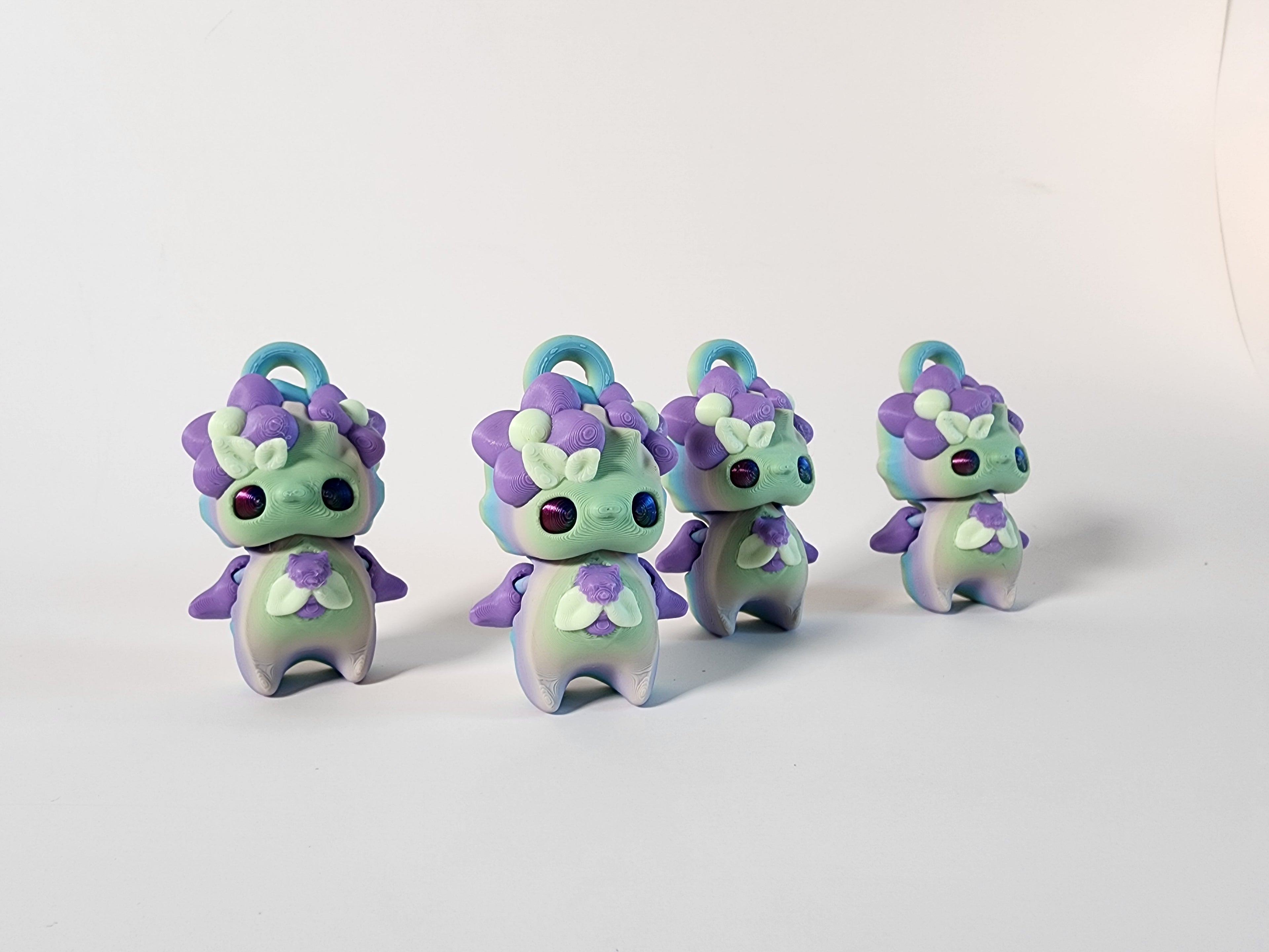 Kawaii Flower Pixie Keychain: 3D Printed Fidget Toy