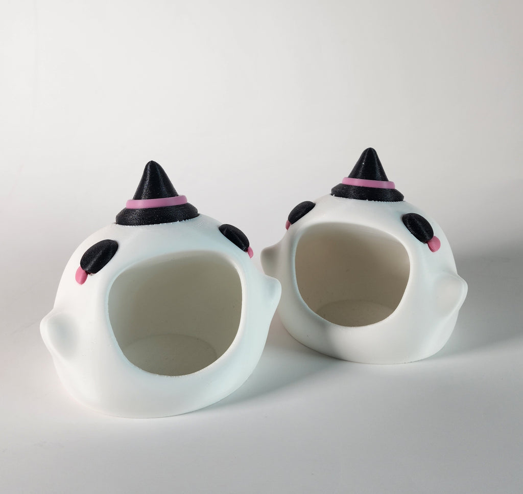 3D Printed Ghost Candy Holder – Halloween Witch Hat Decor