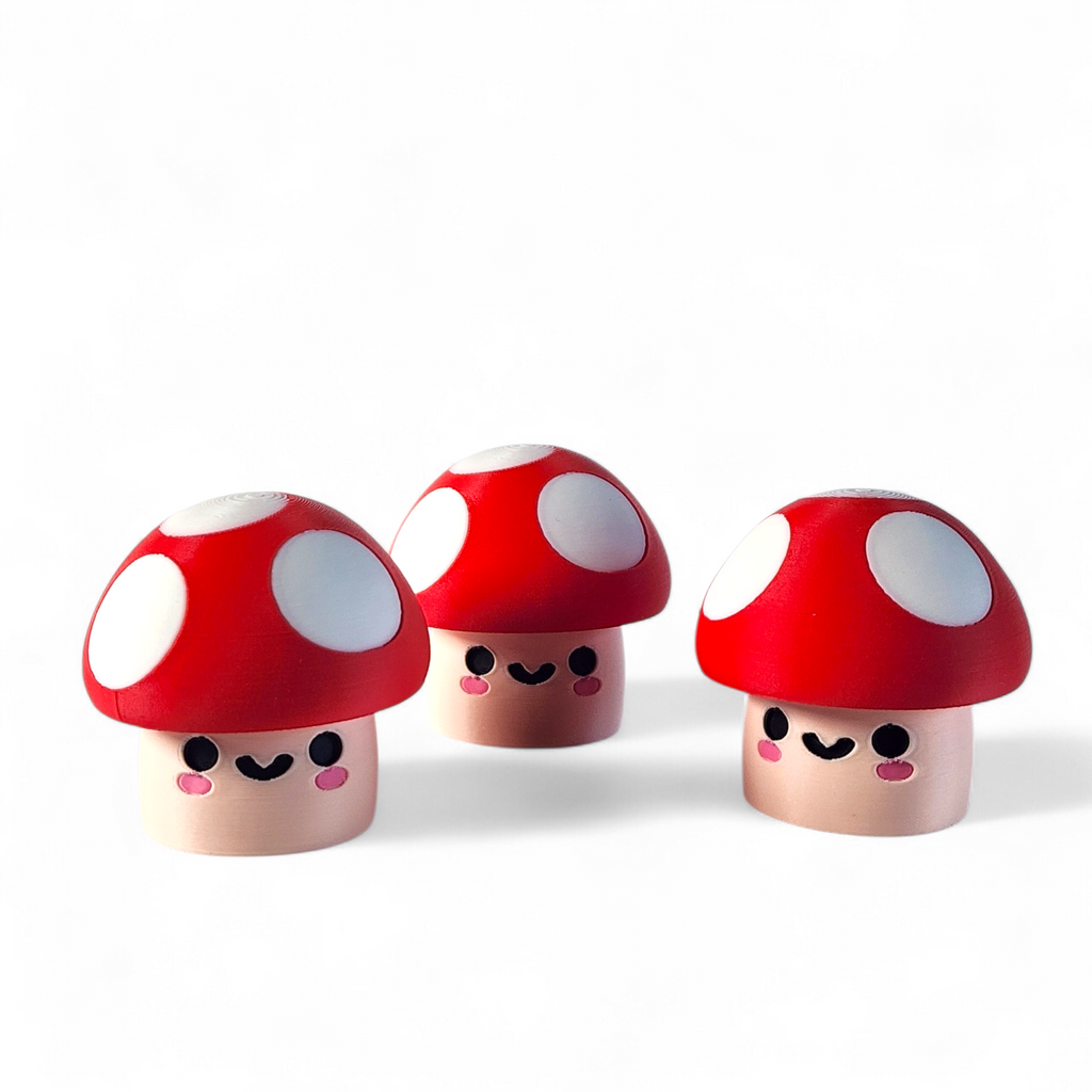 Cute Mushroom Clicker Fidget Toy | Mini Desk Sensory Toy | Kawaii Mushroom Decor | Stress Relief Clicker | Neurodivergent Friendly Gift