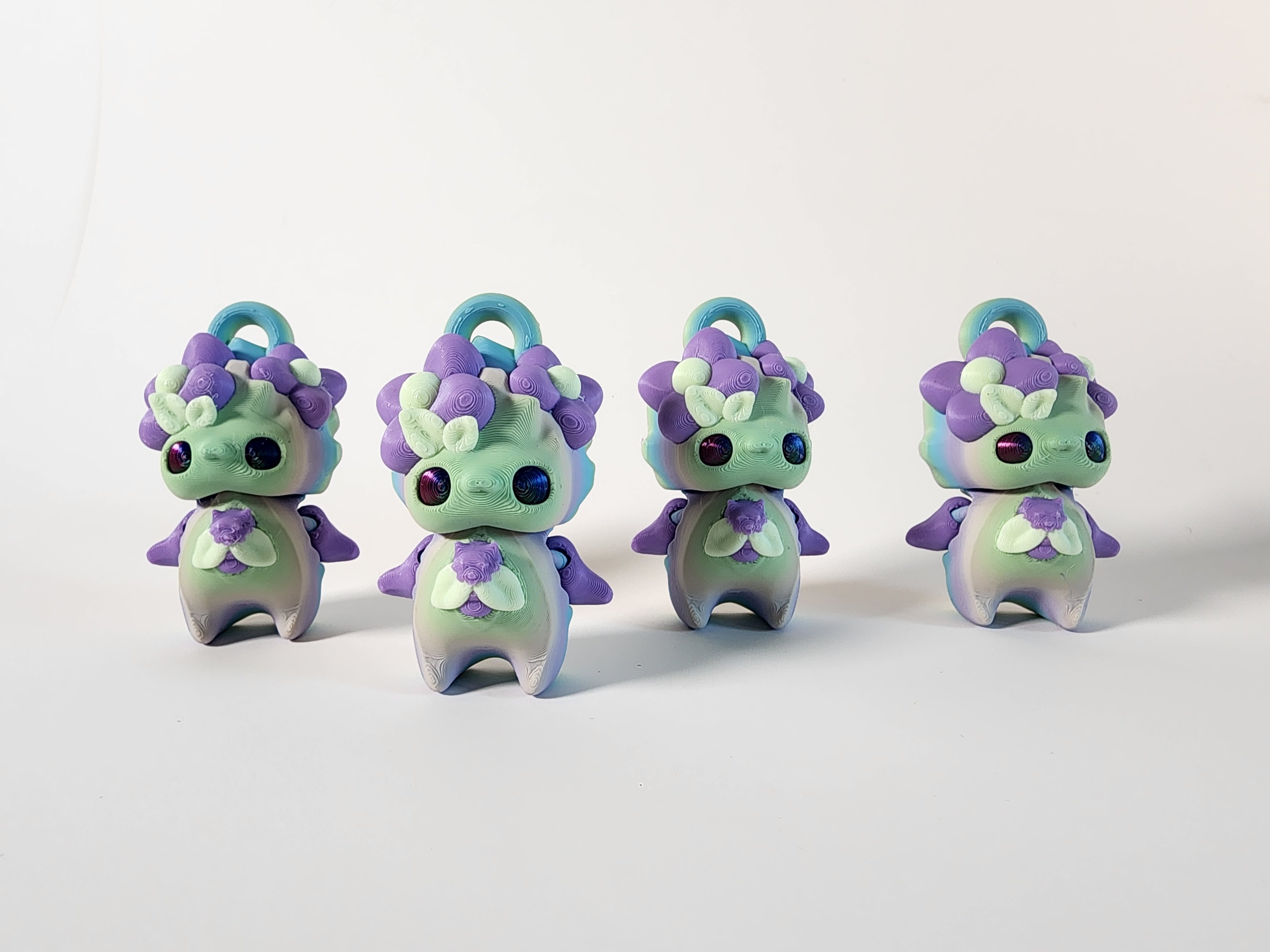Kawaii Flower Pixie Keychain: 3D Printed Fidget Toy