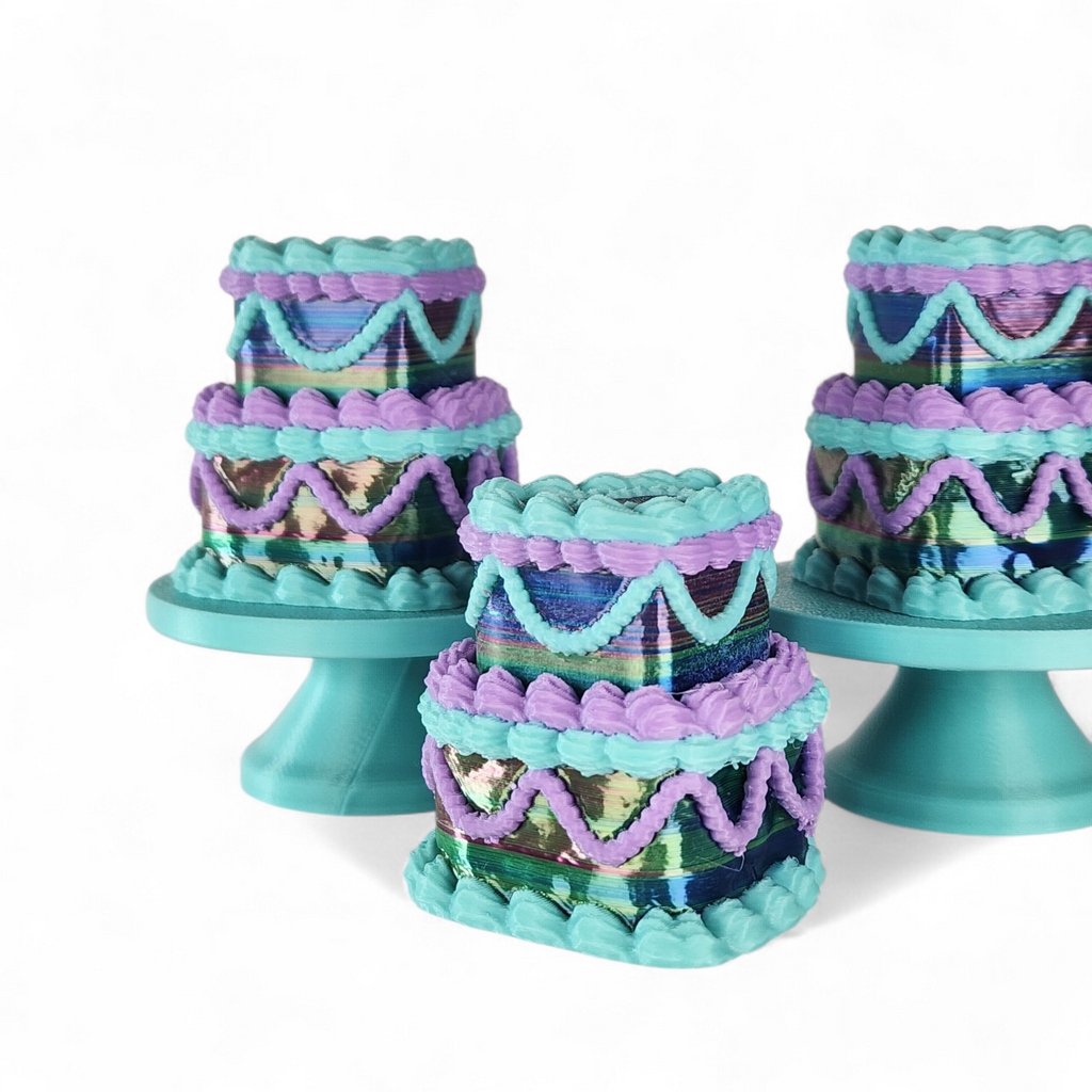 Mystic Cake Clicker Fidget Toy – Shimmer Mermaid Sensory Clicker, Anxiety Relief, Neurodivergent-Friendly Desk Toy