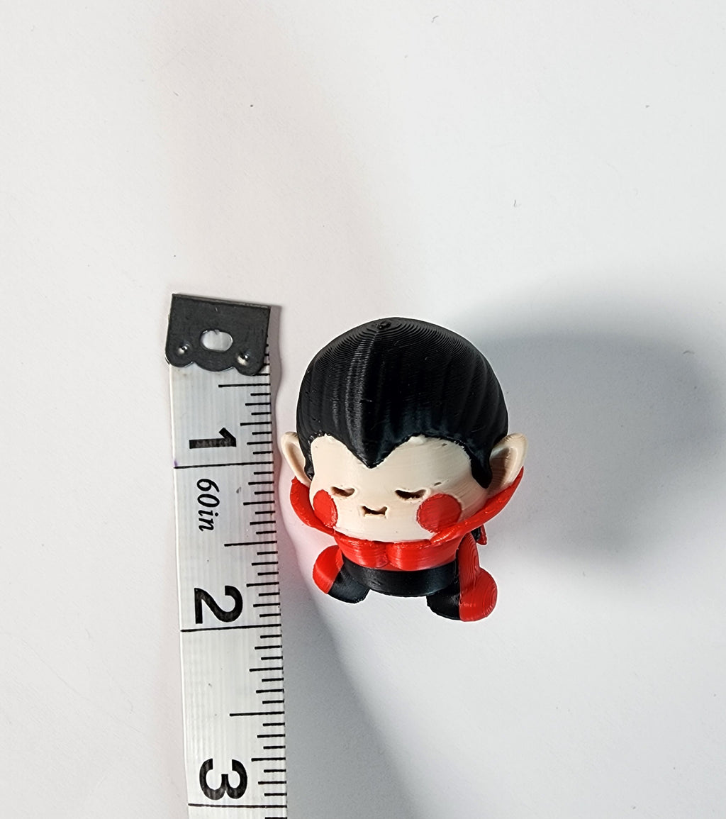 3D Printed Mini Dracula Fidget Toy - Gothic Halloween Desk Decor