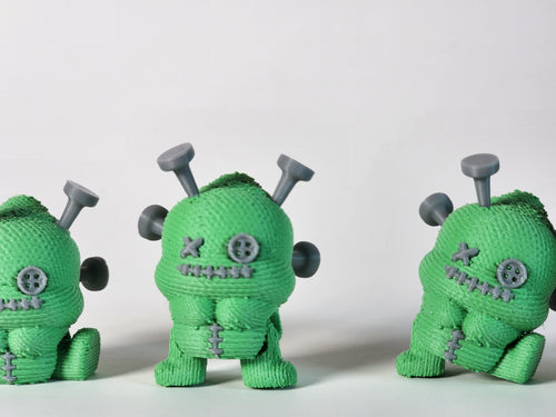 3D Printed Mini Voodoo Doll Fidget Toy: Gothic Halloween Decor