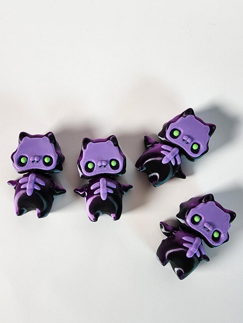 3D Printed Skeleton Pixie Fidget Toy: Gothic Halloween Decor