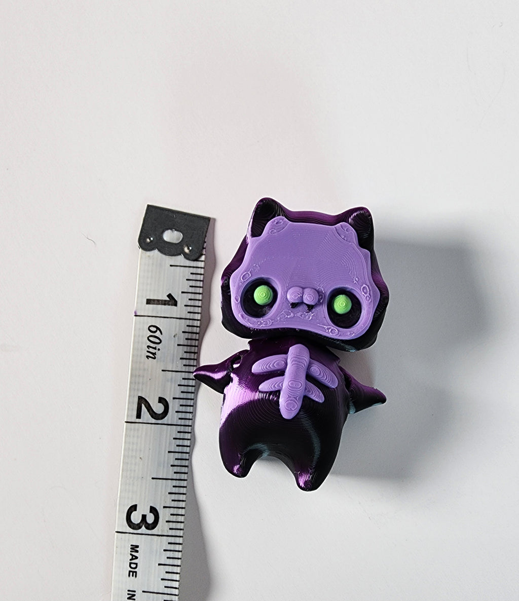 3D Printed Skeleton Pixie Fidget Toy: Gothic Halloween Decor