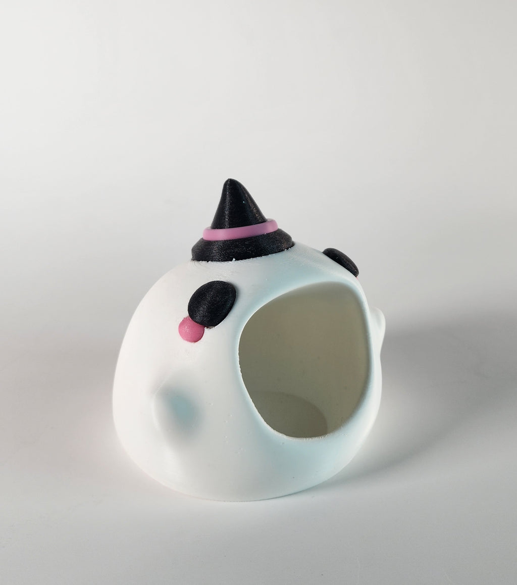 3D Printed Ghost Candy Holder – Halloween Witch Hat Decor
