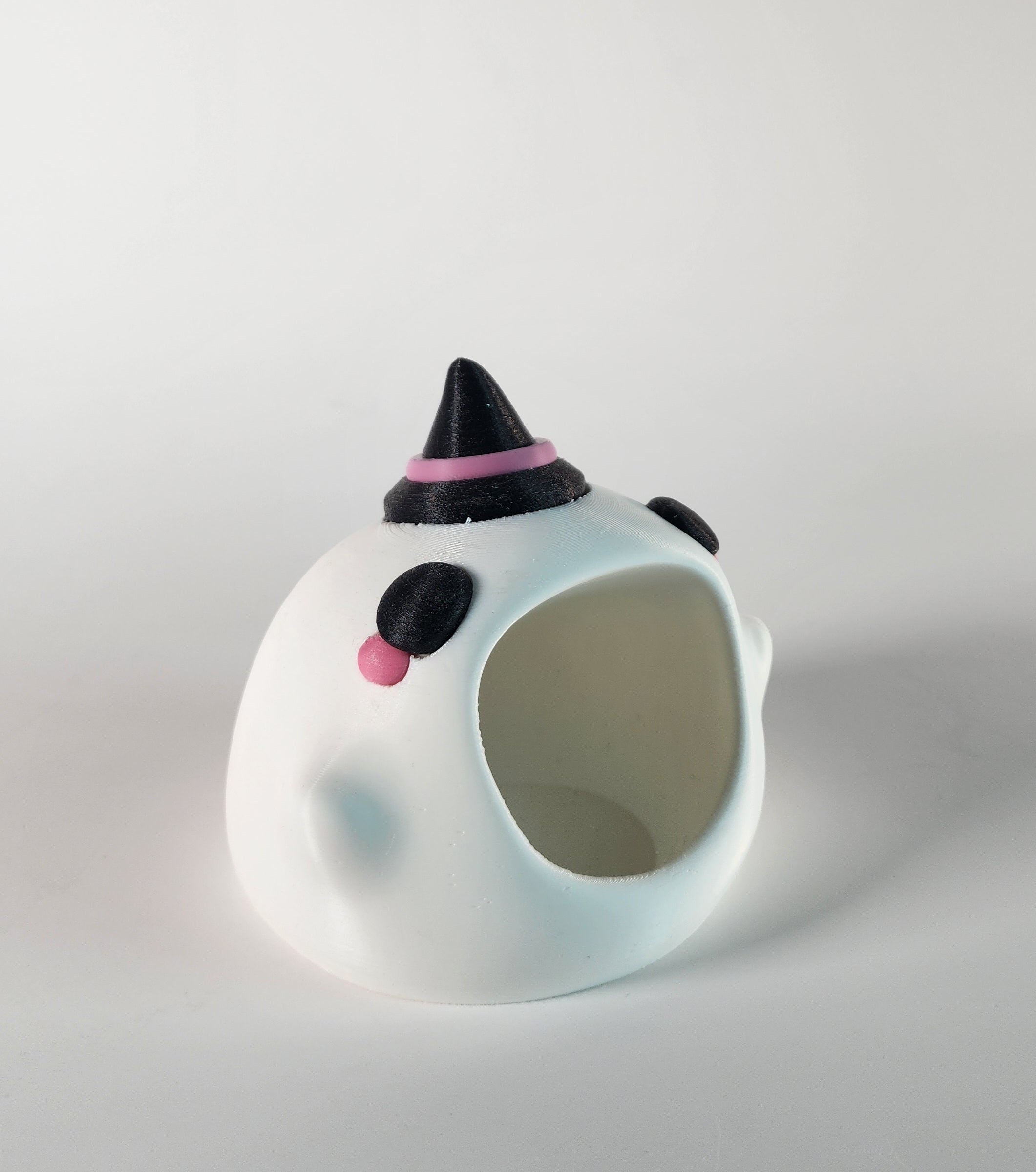 3D Printed Ghost Candy Holder – Halloween Witch Hat Decor