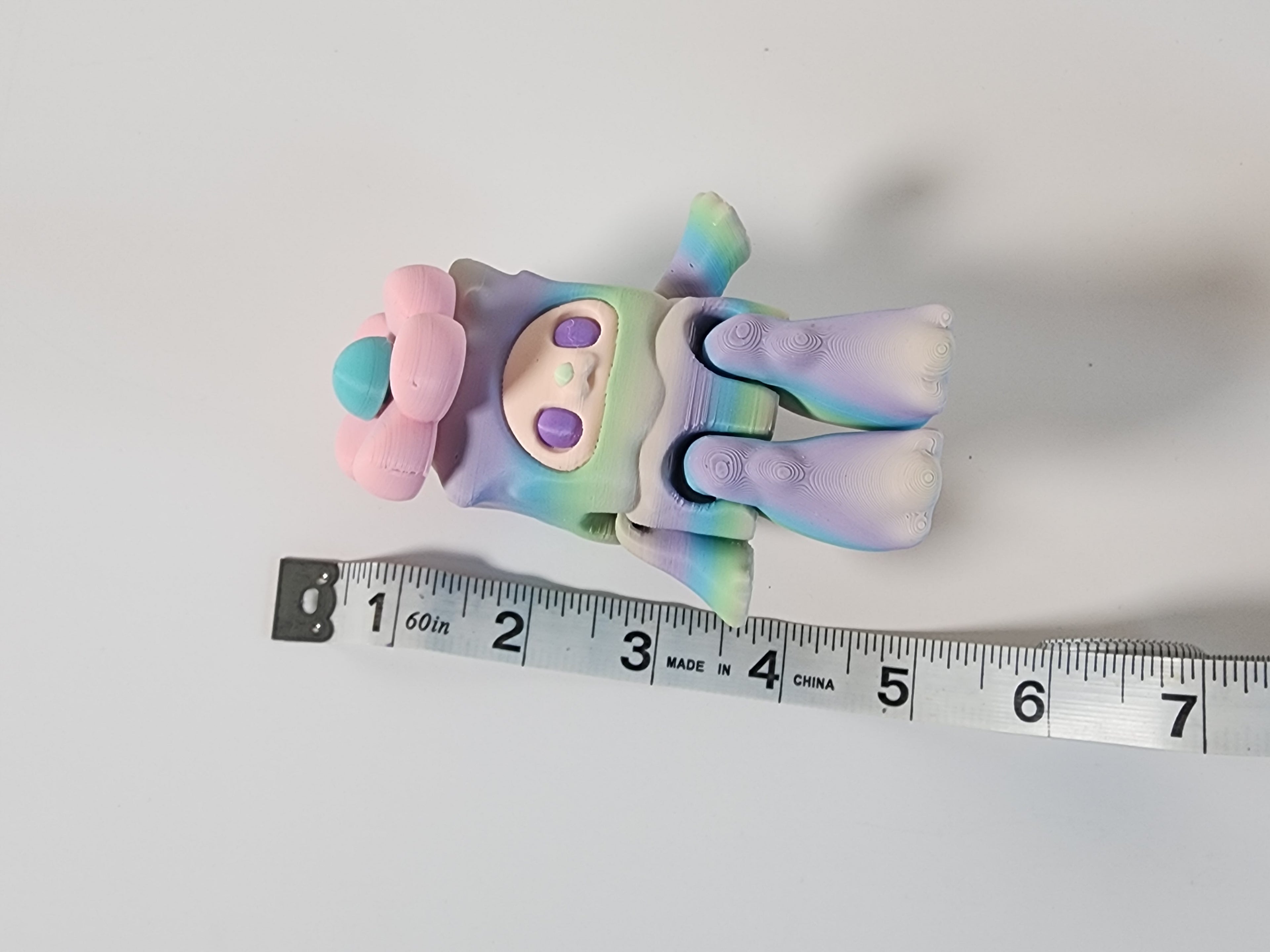 Flower Woobu Fidget Toy: 3D Printed Kawaii Desk Companion