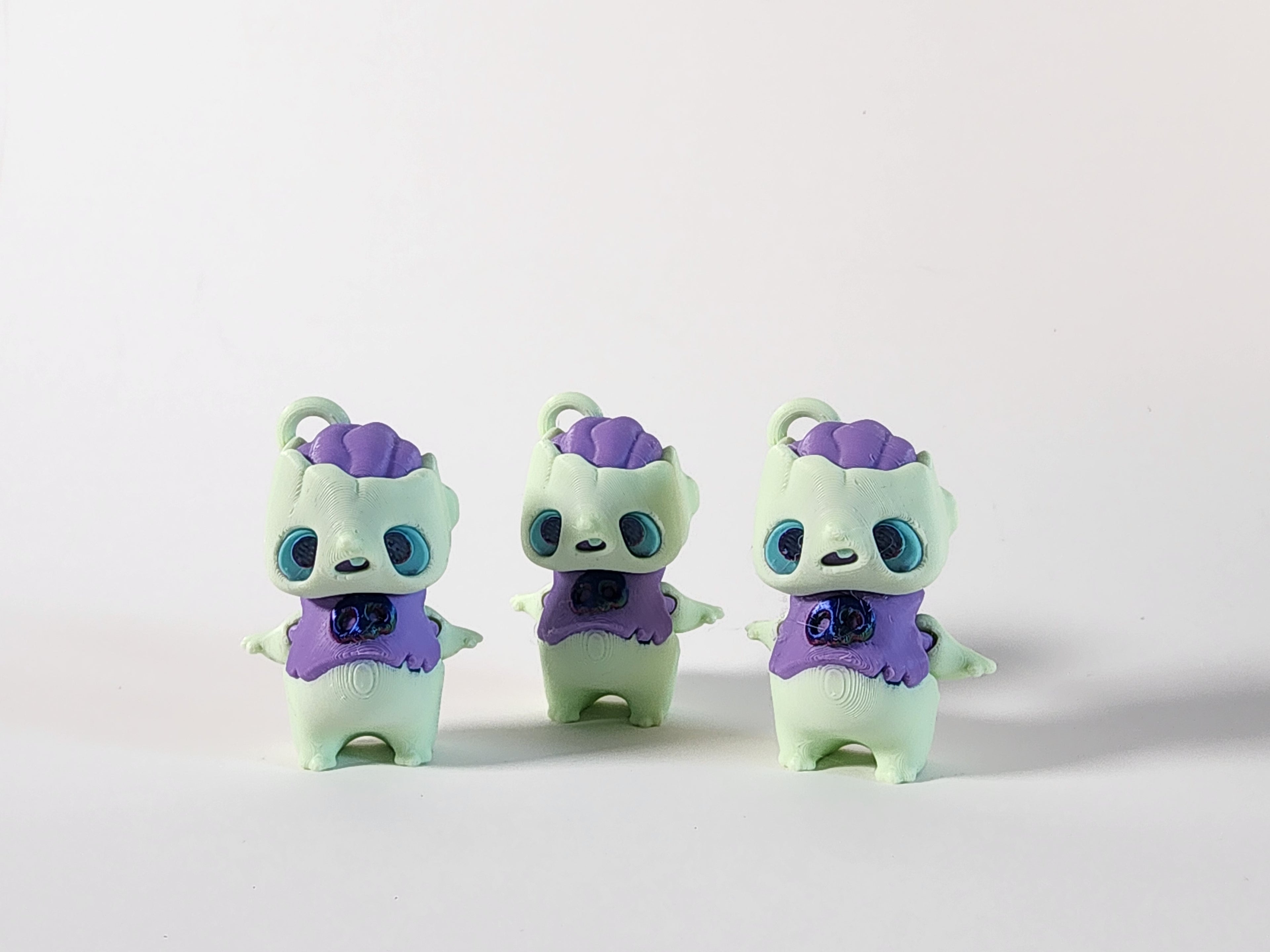 3D Printed Zombie Pixie Keychain – Kawaii Creepy Figurine