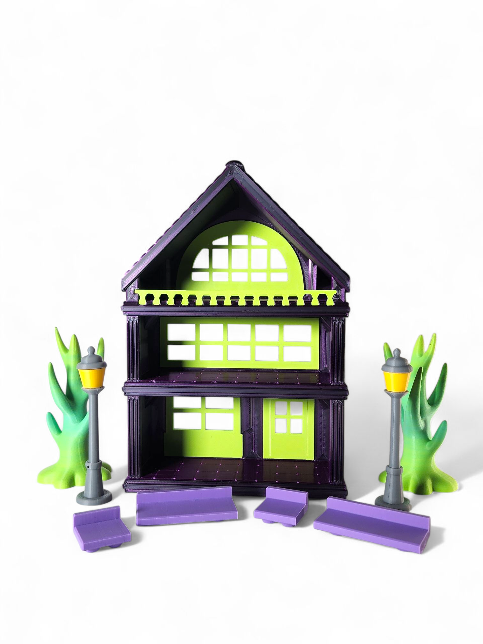3D Printed Spooksy House: Halloween Mini Fidget Toy Set