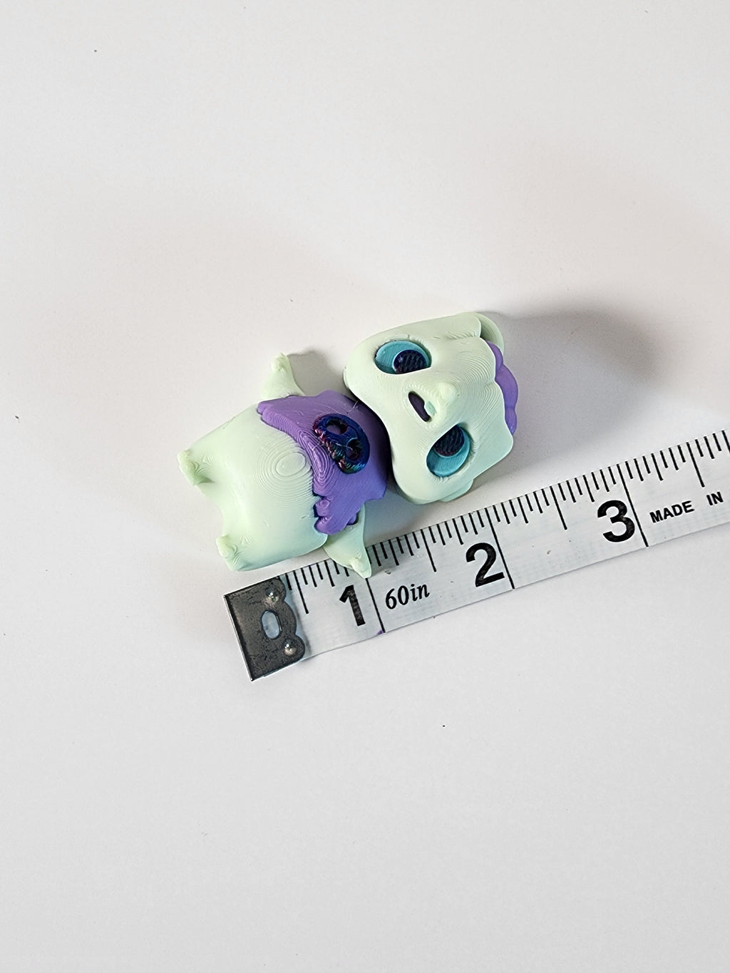 3D Printed Zombie Pixie Keychain – Kawaii Creepy Figurine